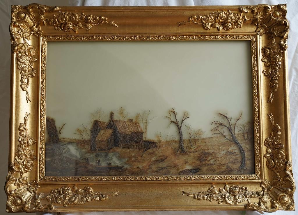 Winterlandschap (1852), Antiek en Kunst, Ophalen