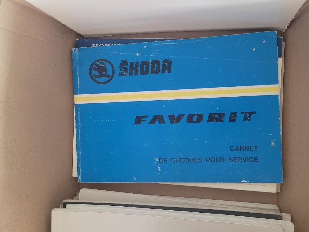 Carnet d'Entretien Skoda Favorit Origine !! lire descriptif, Enlèvement