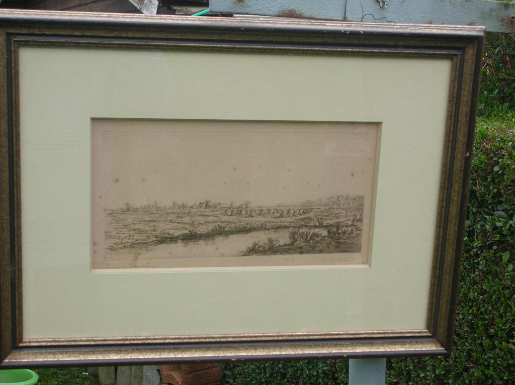 GESIGNEERD PAUL DAXHELET A VIEW OF FLANDERS, Antiek en Kunst, Ophalen of Verzenden, Landschap, Gesigneerd