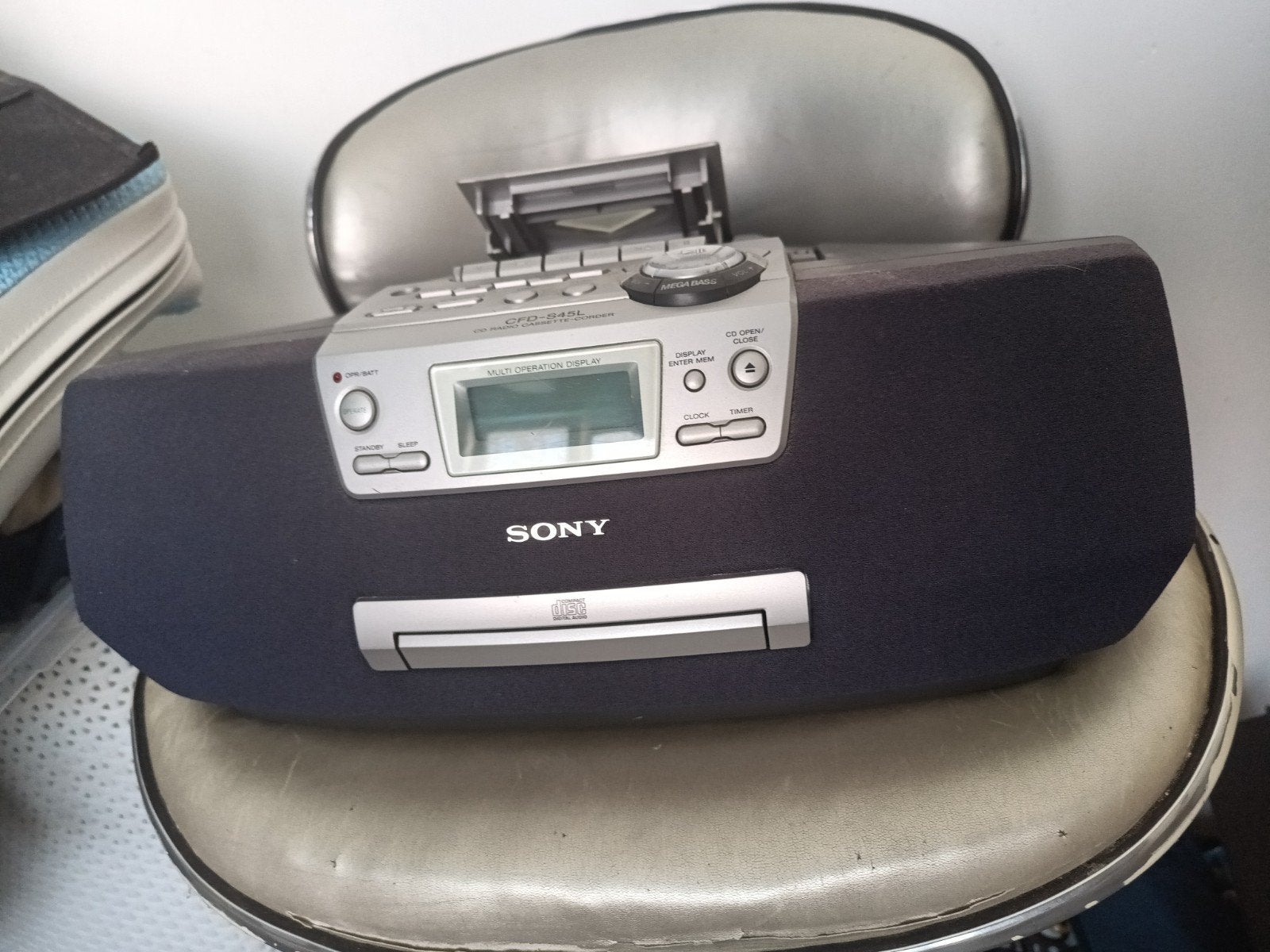 Cd speler cassette speler radio Sony, Audio, Tv en Foto, Radio's, Radio, Ophalen