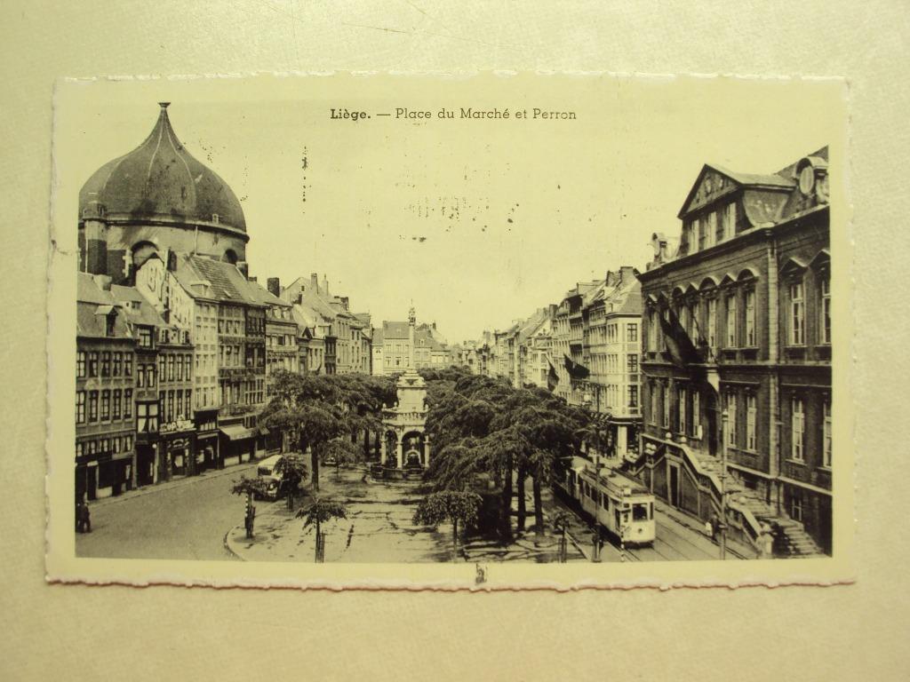 49579 - LIEGE - PLACE DU MARCHE ET PERRON, Verzamelen, Ophalen of Verzenden