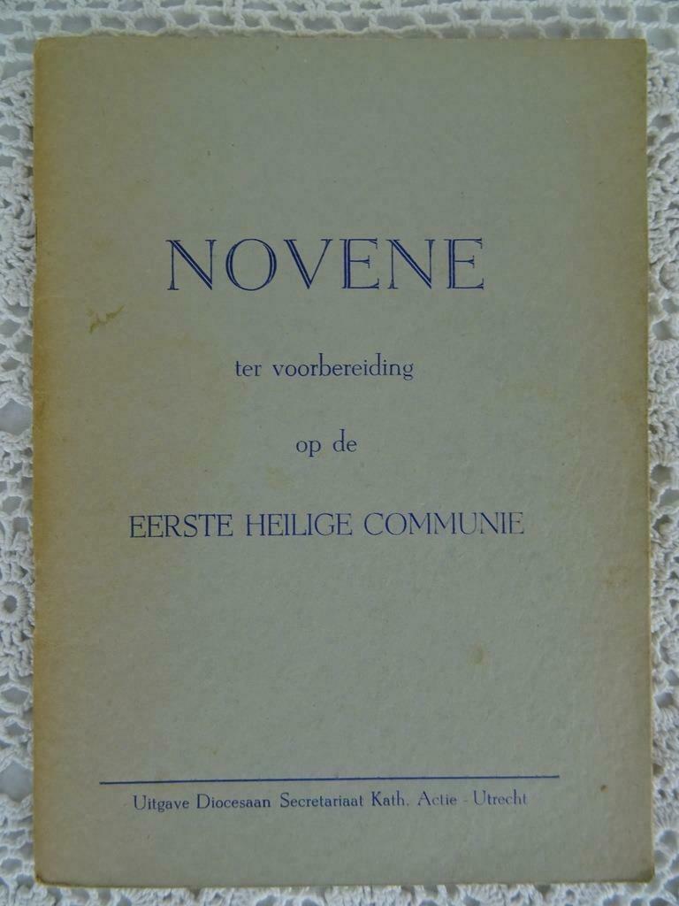 Antiek noveenboekje eerste communie 1949 Antiek boek boekje, Antiek en Kunst, Ophalen of Verzenden, Diocesaan Secretariaat Kath. Actie