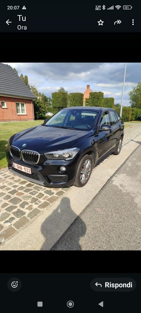 Bmw x1 2016 .1.5 i benzine automatisch euro 6b . 12500€, Auto's, BMW, 4 deurs, Zwart, Leder, 1500 cc