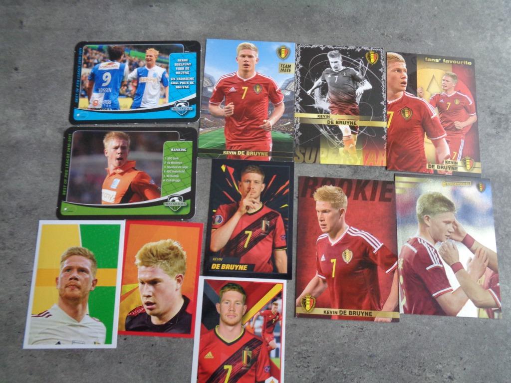 AUTOCOLLANTS FOOTBALL PANINI CARREFOUR KEVIN DE BRUYNE 11X, Hobby & Loisirs créatifs, Autocollants & Images, Enlèvement ou Envoi