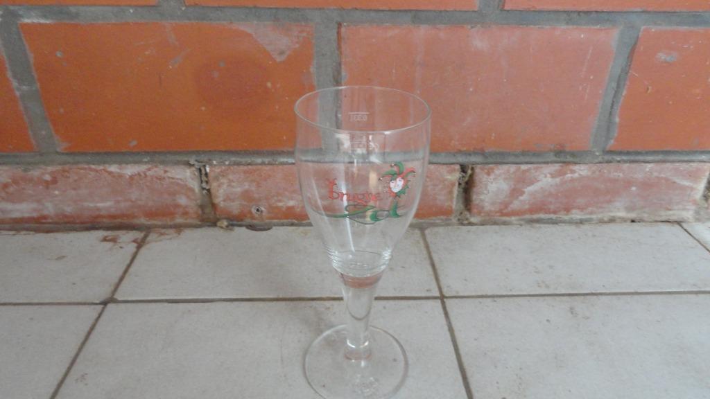 4x brugse zot glazen, Verzamelen, Ophalen of Verzenden, Zo goed als nieuw, Bierglas
