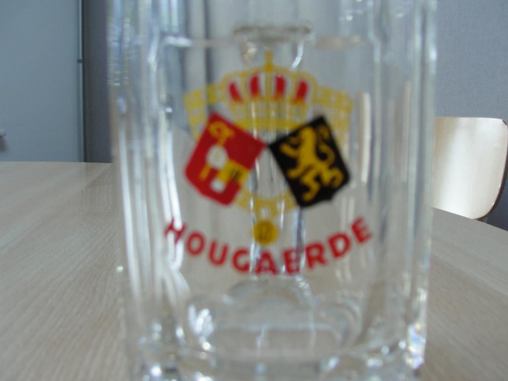 Chope à bière ancienne Hougaerde ou pot de 25cl, Collections, Enlèvement ou Envoi, Comme neuf, Verre ou Verres, Autres marques