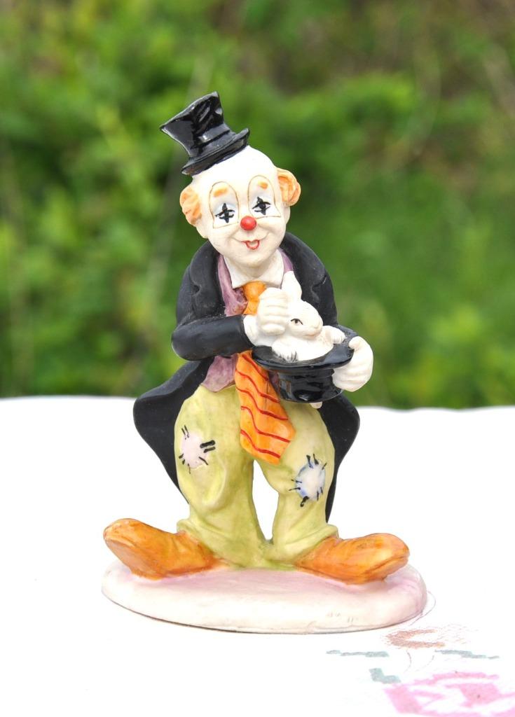 statuette clown magicien en resine (7), Ophalen of Verzenden, Gebruikt, Overige typen