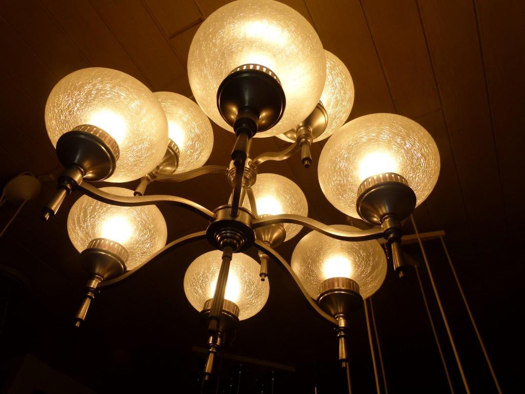 vintage Zweedse hanglamp luster 60er jaren, Ophalen of Verzenden, Huis en Inrichting