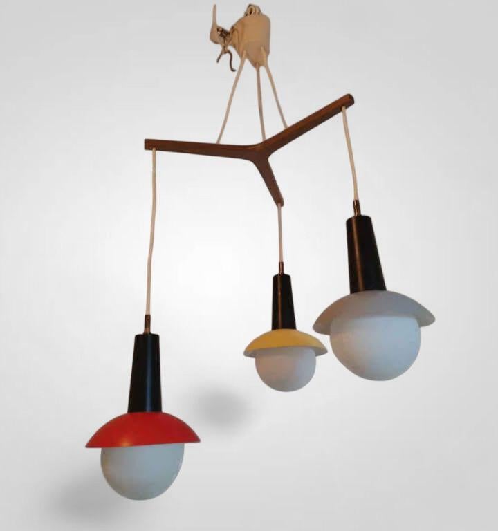 Philips vintage kroonluchterhanger uit de jaren 50, Ophalen