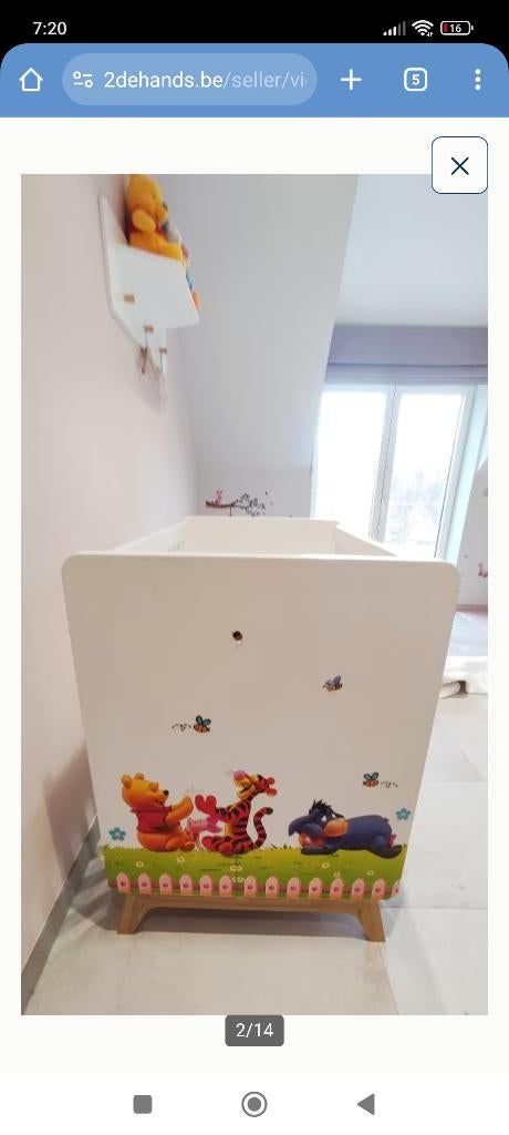 Baby pakket bed, matras, bladvergroter, Ophalen, Zo goed als nieuw, Matras