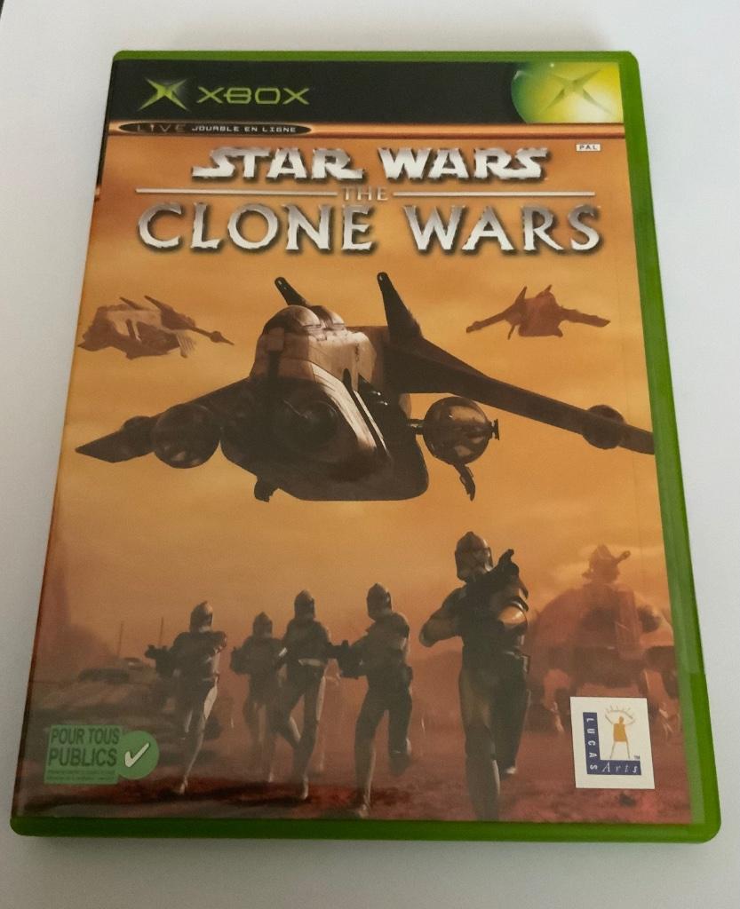Jeu XBox Star Wars The clone wars, Enlèvement ou Envoi, À partir de 7 ans, Aventure et Action, Comme neuf