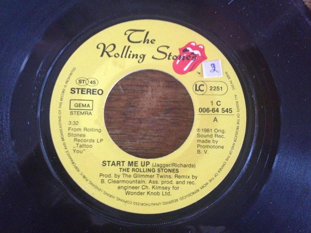 4 vinyles The rolling stones 45 tours, Ophalen of Verzenden, Gebruikt, Rock-'n-Roll