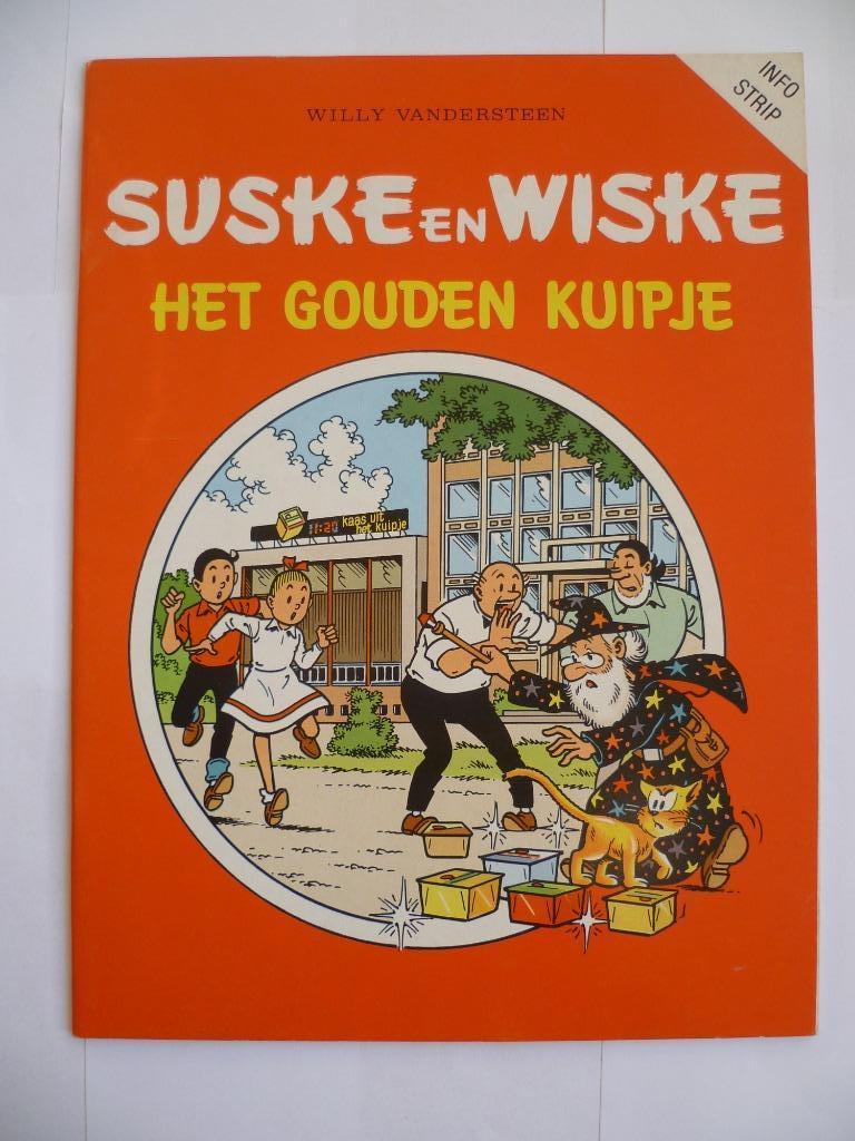 SUSKE EN WISKE INFOSTRIP"HET GOUDEN KUIPJE"ERU KAAS UIT 1989, Gelezen, Willy Vandersteen, Eén stripboek, Ophalen of Verzenden