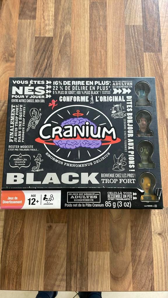Jeu de société - Cranium black - Hasbro, Hobby en Vrije tijd, Vijf spelers of meer, Ophalen of Verzenden, Zo goed als nieuw, Hasbro