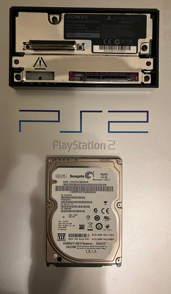 Zelfbouw Ps2 hdd 320 gb - 500 gb - 1tb met games, Computers en Software, Harde schijven, Zo goed als nieuw, Console, HDD, SATA