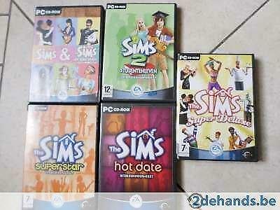 5 pc spellen van de Sims, Enlèvement ou Envoi, Utilisé