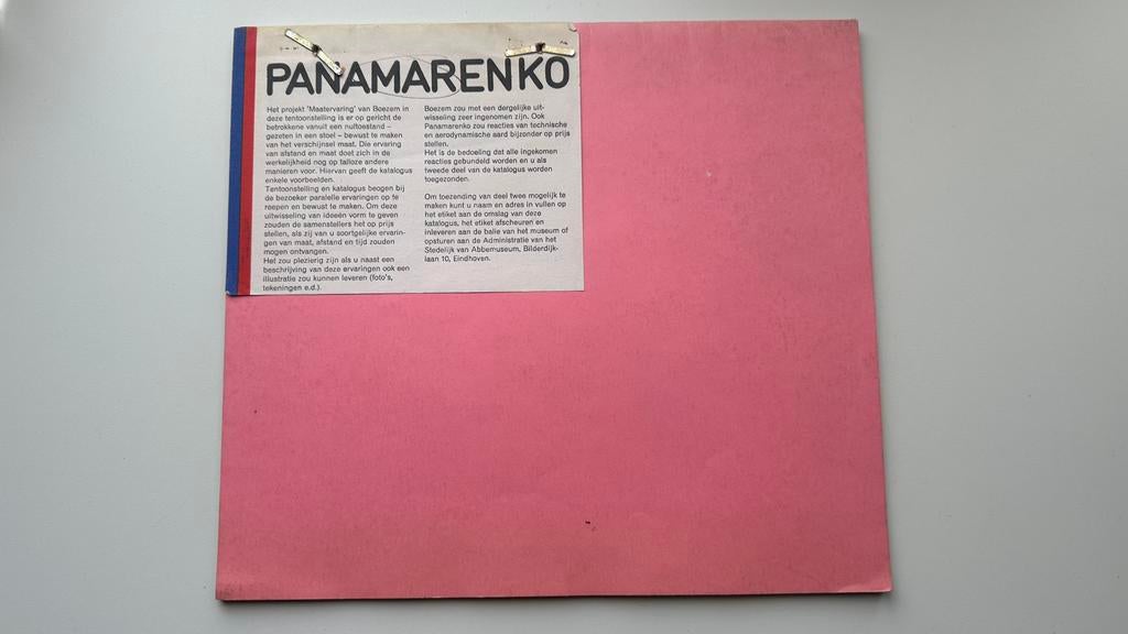 Panamarenko Boezem, Enlèvement ou Envoi, Comme neuf