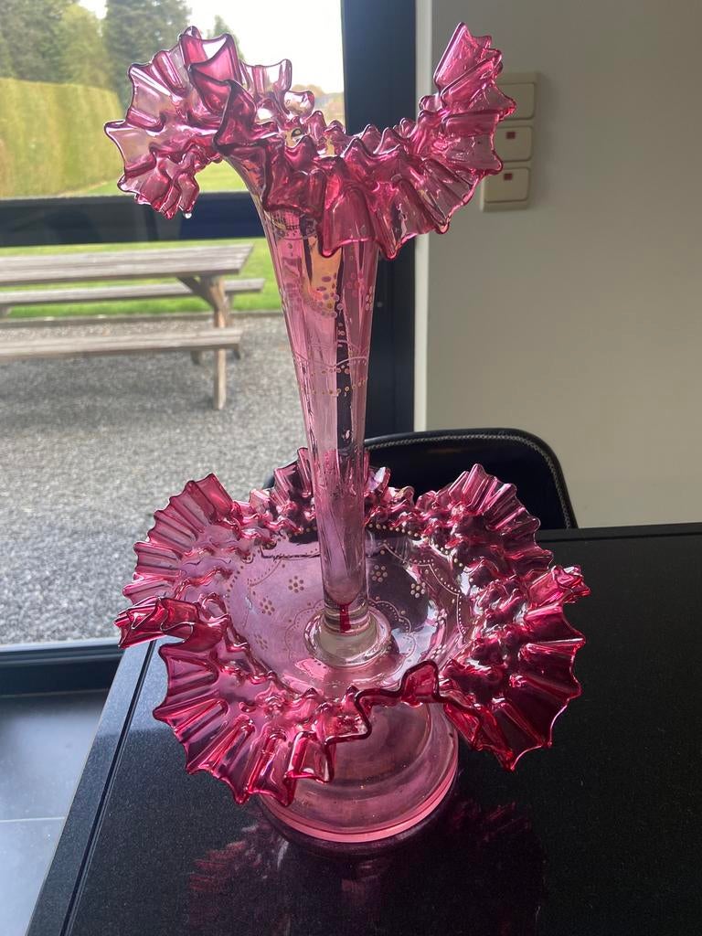 Verre à canneberges Victorian Pergne, Antiquités & Art, Enlèvement