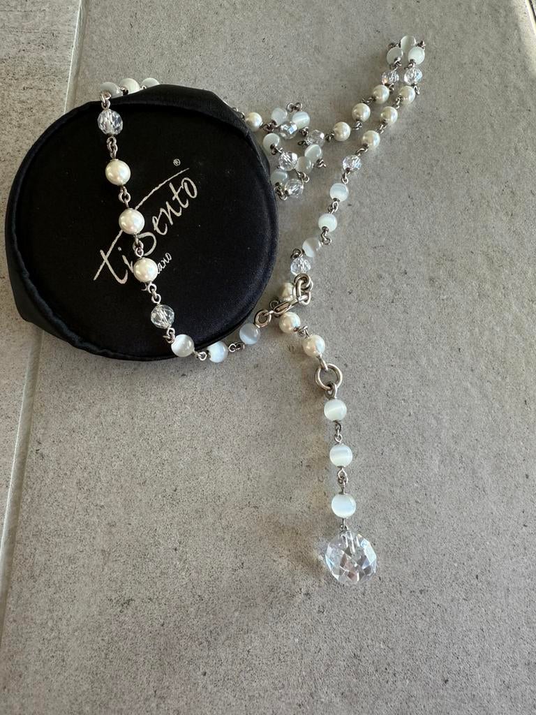 Collier de perles Ti Sento Milano, Enlèvement ou Envoi, Neuf, Argent