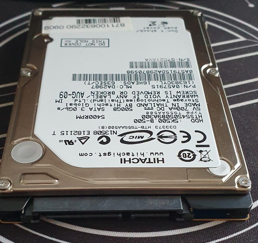 Interne Harde Schijf 500 GB / 2.5 inch / SATA 2, Enlèvement ou Envoi, Interne, Utilisé, 500 Gb