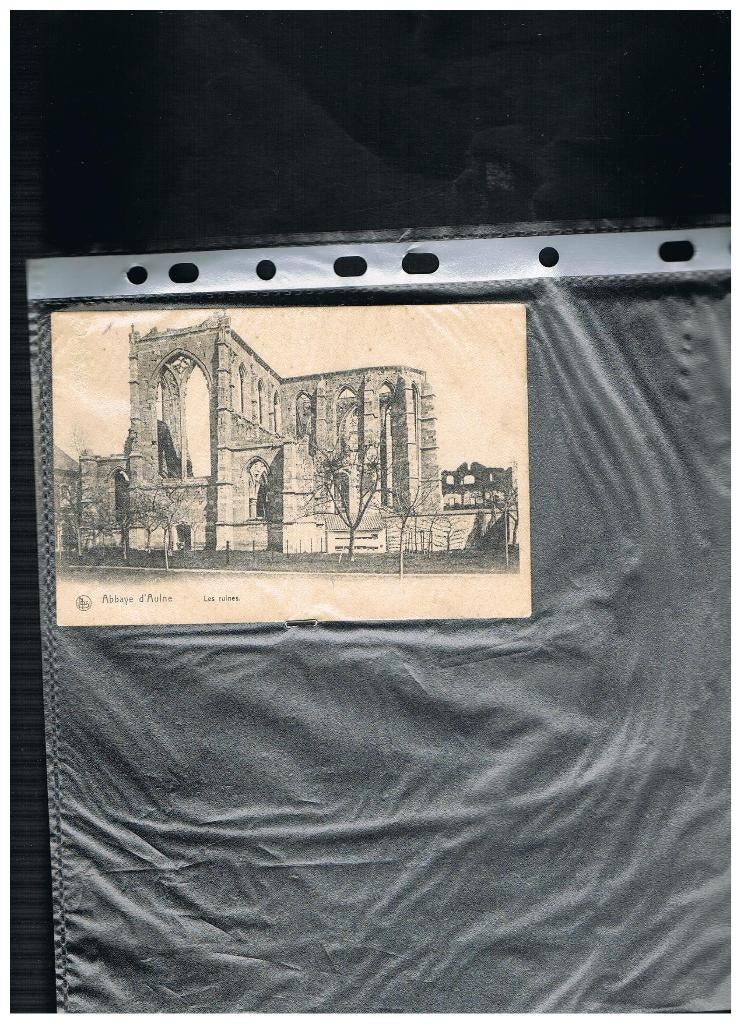 CARTE POSTALE ABBAYE D'AULNE, Collections, Envoi, Avant 1920, Affranchie