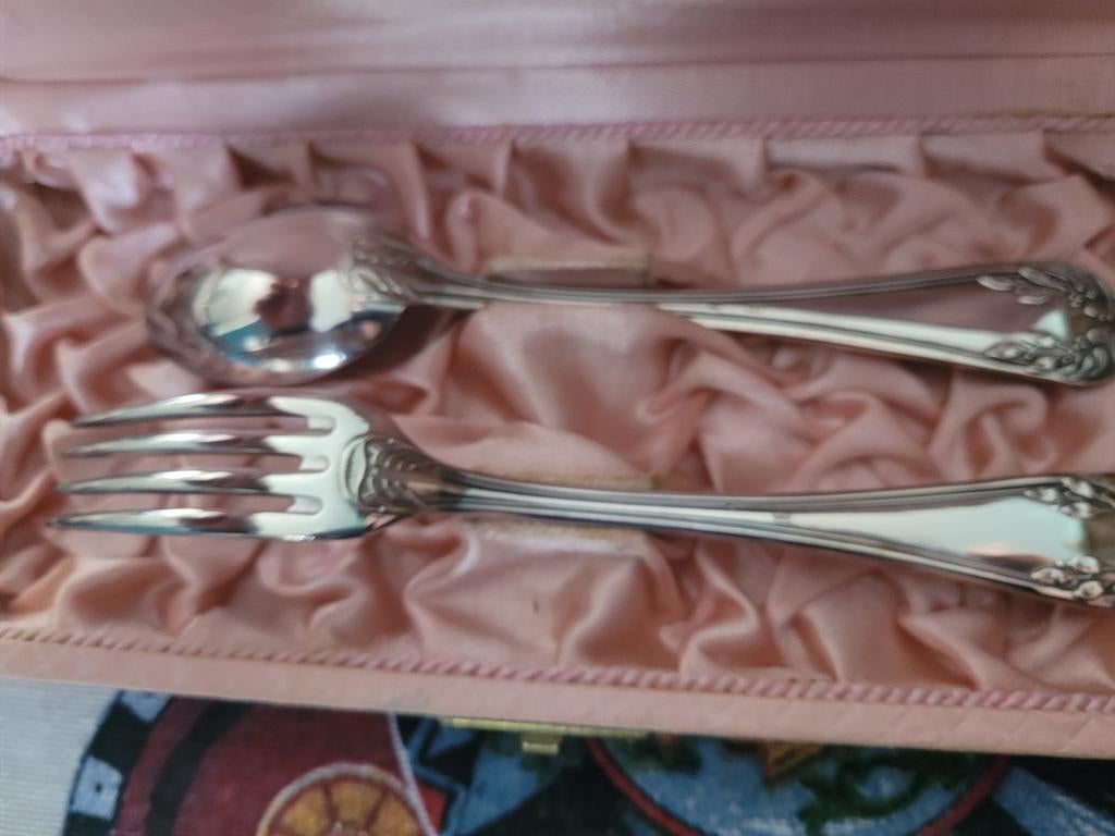 Couverts de naissance, Antiquités & Art, Enlèvement, Argent