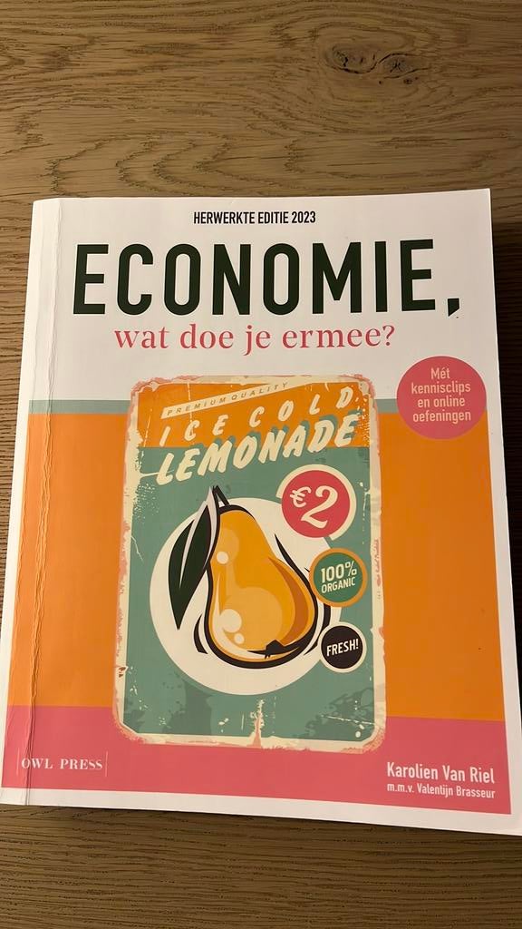 Karolien van Riel - Economie, wat doe je ermee?, Boeken, Ophalen, Karolien van Riel; Valentijn Brasseur