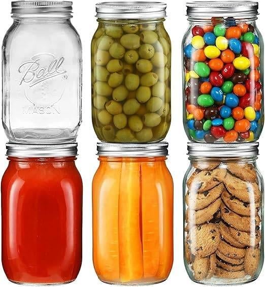 Set van 6 weckpotten | 960ml | GRATIS LEVERING, Huis en Inrichting, Keuken | Potten en Pannen, Nieuw, Pot, Bus of Blik, Glas, Verzenden