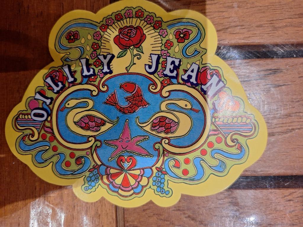 Zeer kleurrijke vintage sticker oilily jeans, Verzamelen, Ophalen of Verzenden, Zo goed als nieuw, Merk