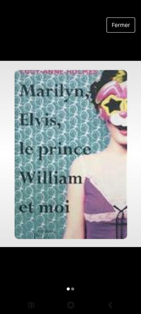 Marilyn, Elvis, le prince William et moi de Lucy Anne Holmes, Enlèvement ou Envoi, Comme neuf