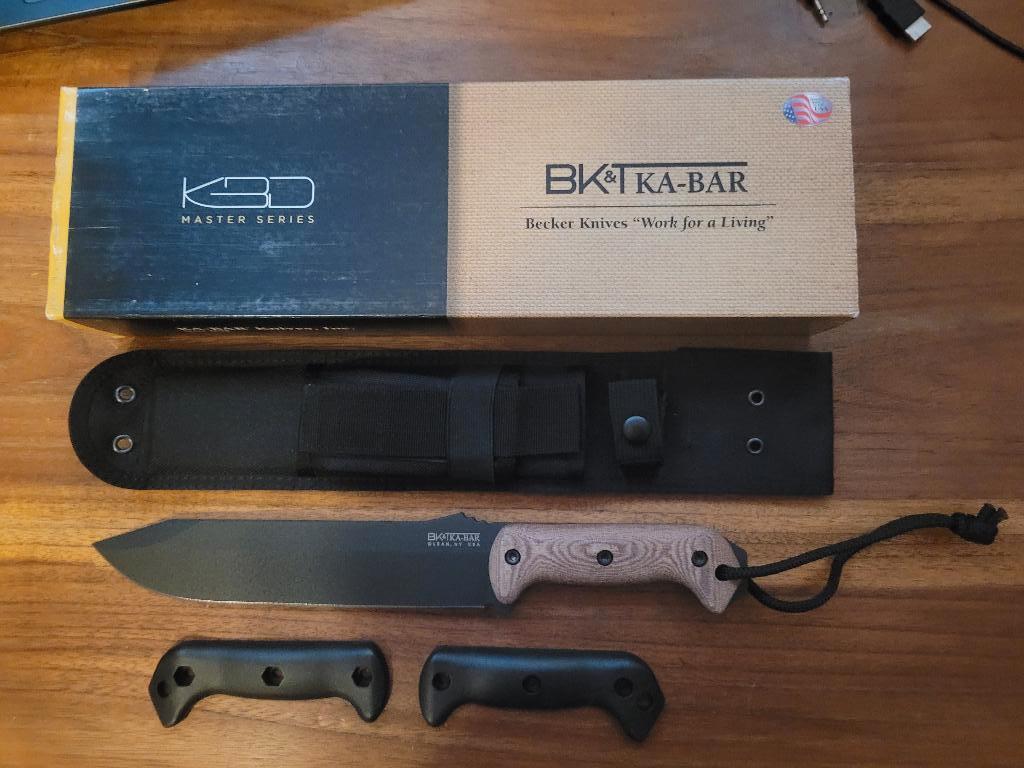 KABAR BECKER BK9 - MICARTA HANDLES - NIEUW, Verzamelen, Ophalen