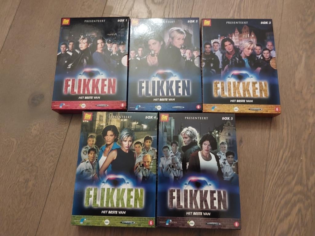 Beste van Flikken (5 boxen), Cd's en Dvd's, Boxset, Vanaf 9 jaar, Ophalen of Verzenden, Zo goed als nieuw
