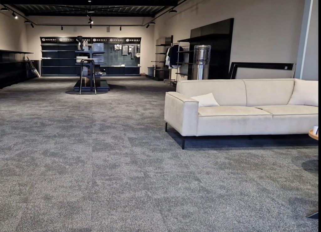 Mooie betonlook tapijttegels Composure in zwart/antraciet, Ophalen of Verzenden, Nieuw