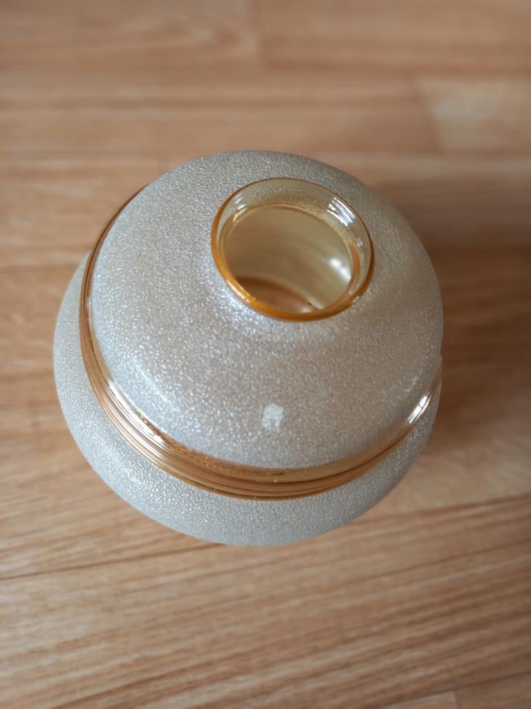 OUDE GLAZEN LAMPENKAPJE, Antiek en Kunst, Ophalen of Verzenden