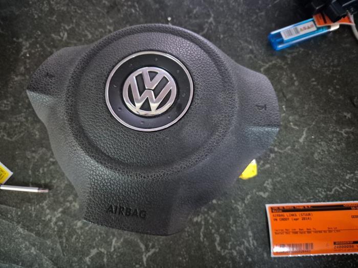 Airbag gauche (volant) d'un Volkswagen Caddy, Enlèvement ou Envoi, 3 mois de garantie, Utilisé, Volkswagen