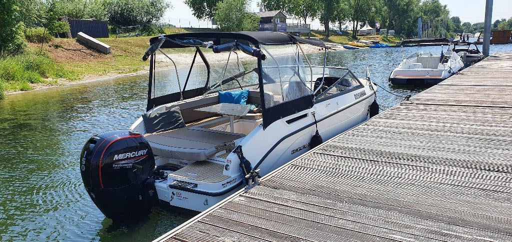 Quicksilver 675 Cruiser ,Trailer, Vaarklaar, motor 150pk, Watersport en Boten, Motorboten en Motorjachten, Ophalen, 50 pk of meer