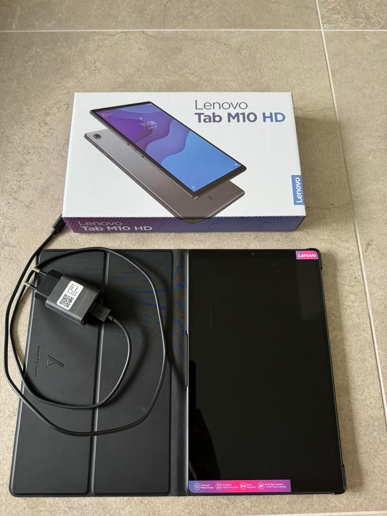 Tablet Lenovo Tab M10 HD+cover, Computers en Software, Android Tablets, Nieuw, Wi-Fi, 10 inch, 64 GB, Uitbreidbaar geheugen, Ophalen of Verzenden