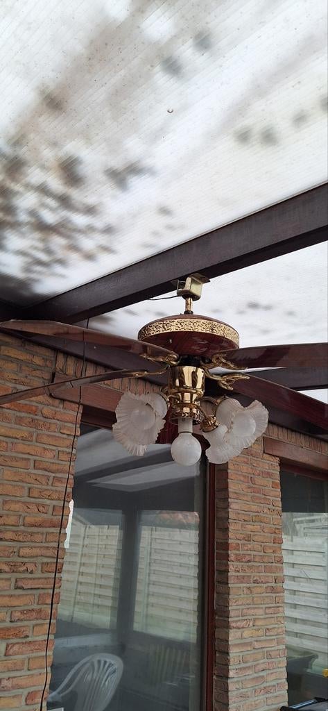 Plafondlamp met ventilator, Huis en Inrichting, Ophalen