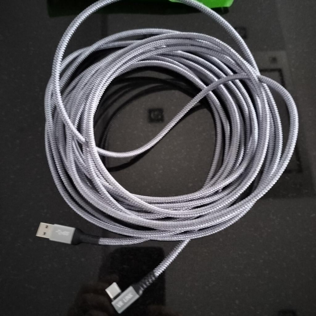 USB-A tot USB-C afgeschermd hoog vermogen 7M, Computers en Software, Ophalen of Verzenden, Nieuw