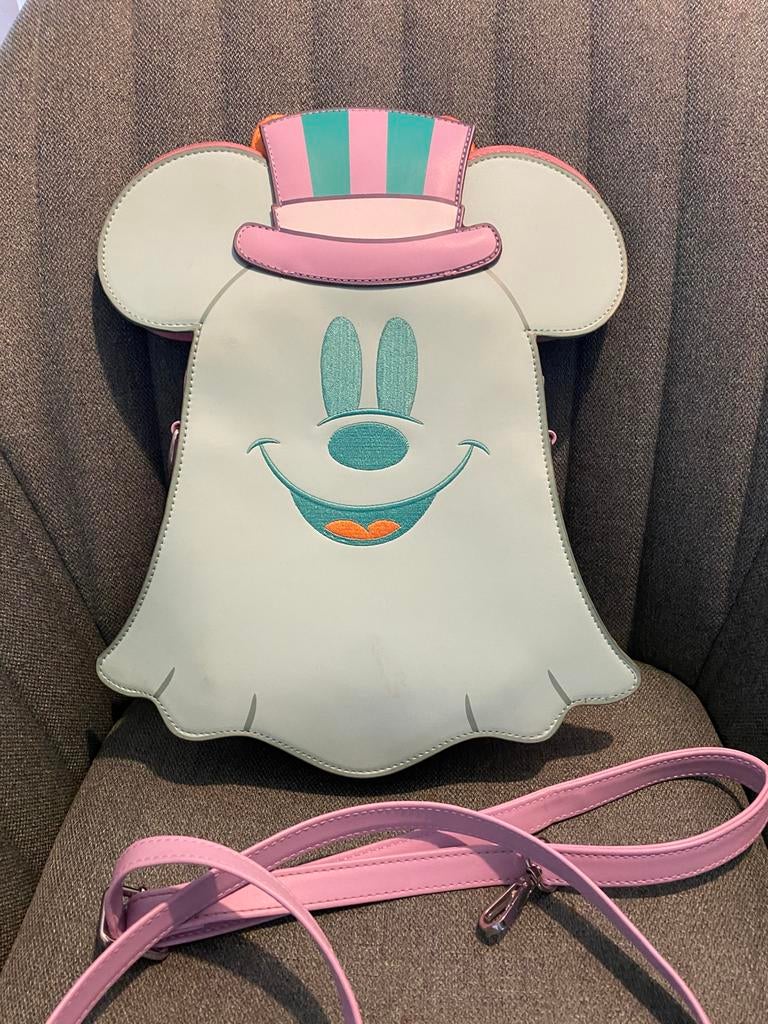 Sac Disney Loungefly - Ghost Mickey Minnie Halloween, Enlèvement ou Envoi, Comme neuf, Vert