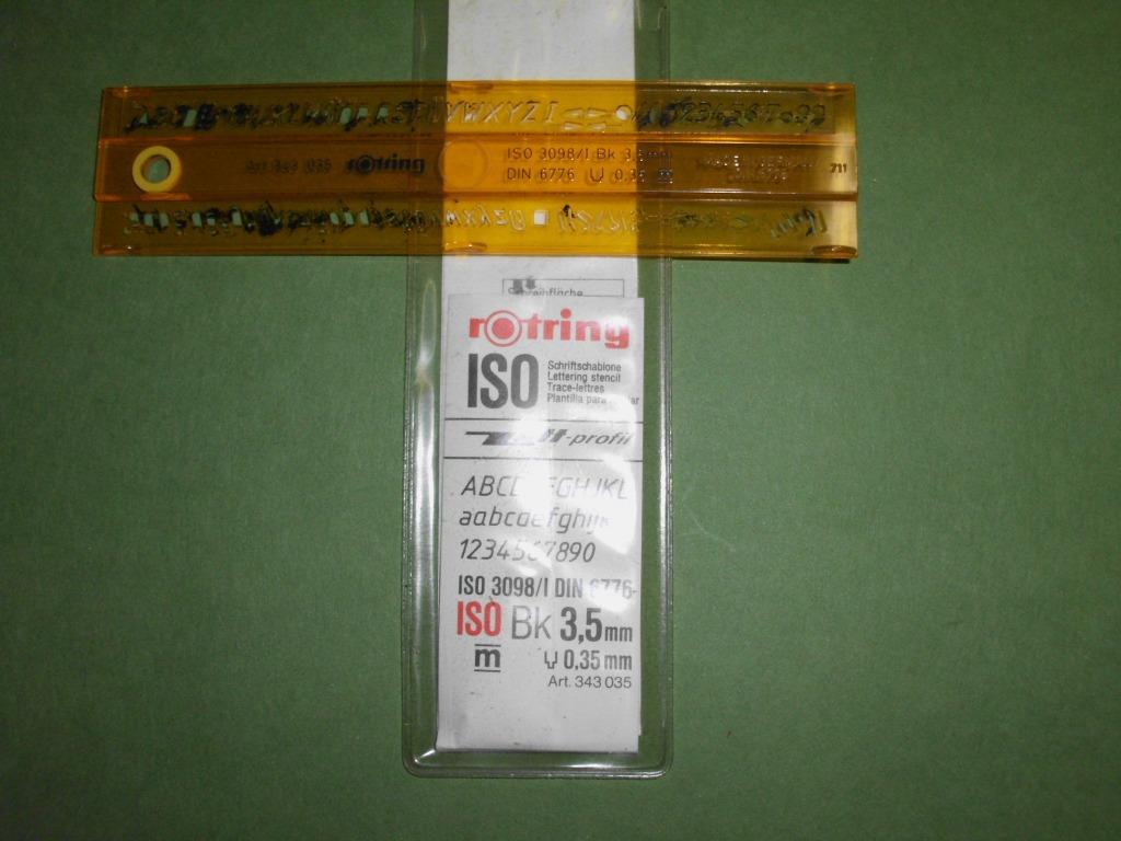 Sjabloon Rotring Art.343035 - BK 3,5mm, Hobby en Vrije tijd, Tekenen, Ophalen, Zo goed als nieuw, Overige typen