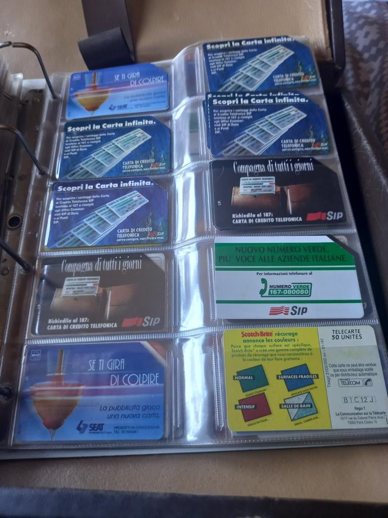 Telecartes italien, Collections, Enlèvement