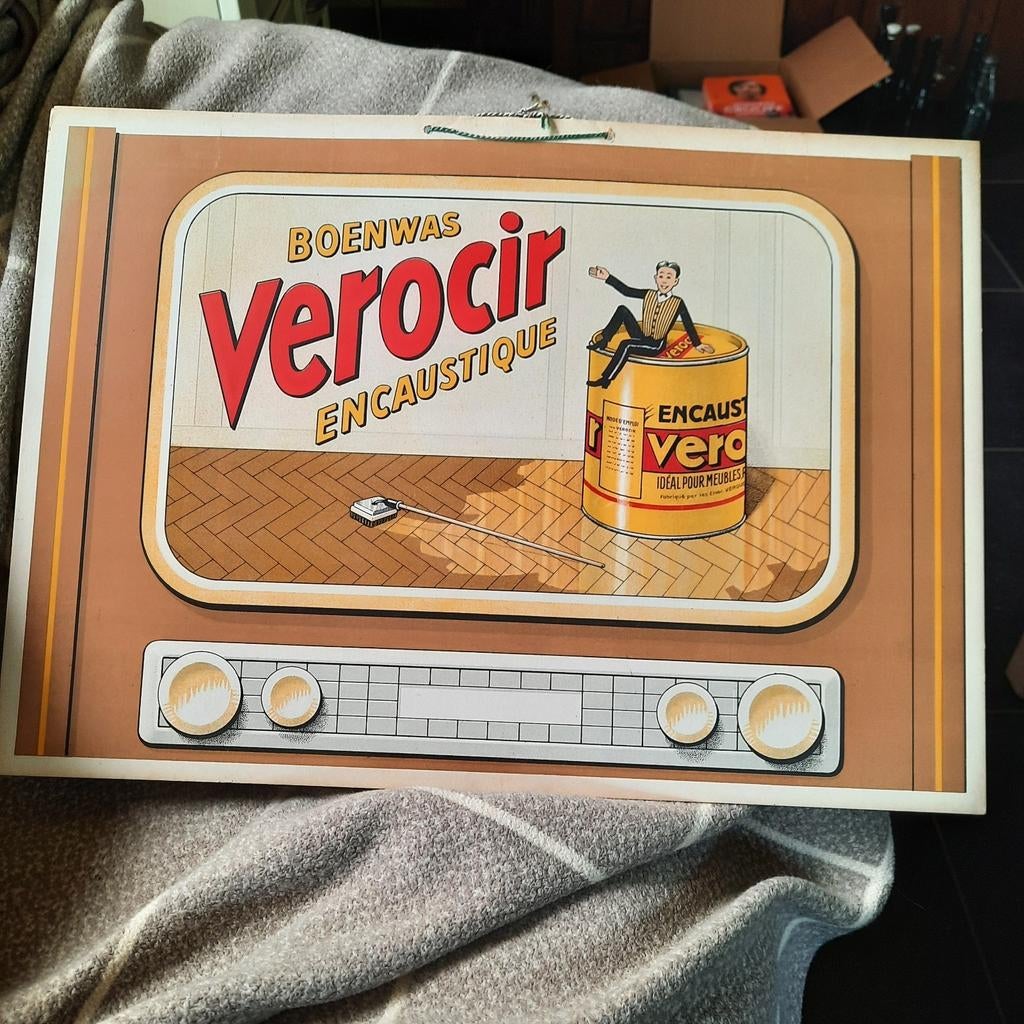Oude reclame van kaarsfabriek en boenwas uit Deinze ., Verzamelen, Ophalen of Verzenden, Zo goed als nieuw