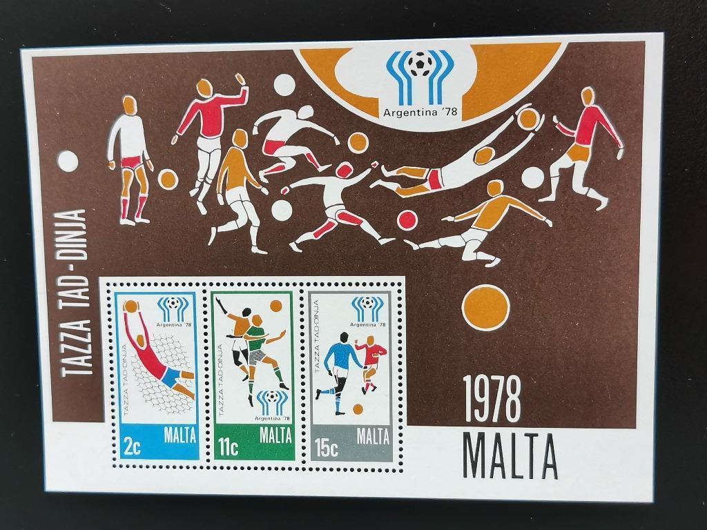 Malte 1978 - sport - football Coupe du monde Argentine **, Enlèvement ou Envoi, Malte, Non oblitéré