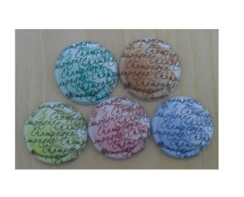 Champagne capsules - Feuilles de vigne soft (G 1347), Envoi
