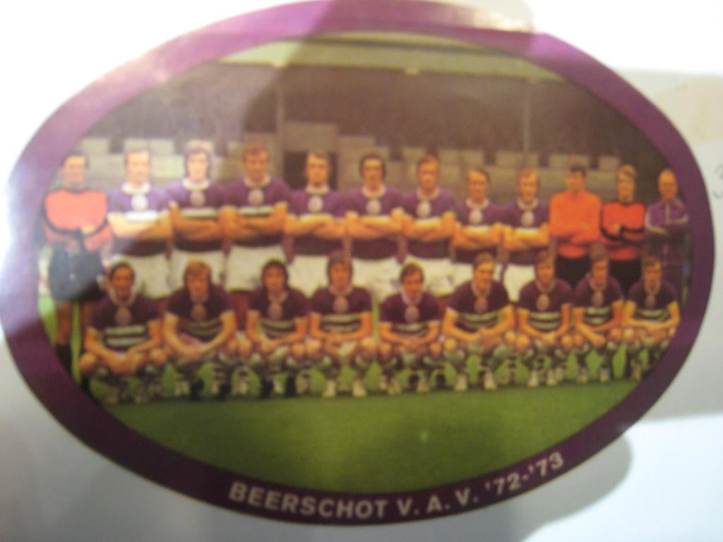 Sticker voetbal Beerschot 1972 - 1973, Verzamelen, Verzenden, Gebruikt, Sport
