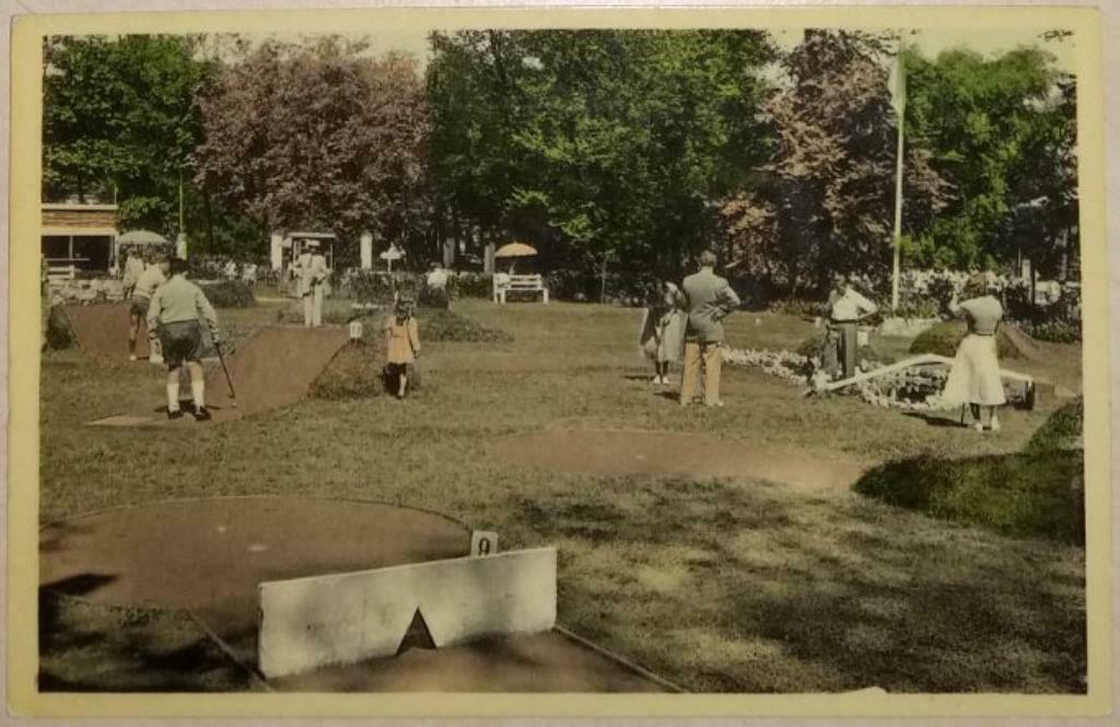 Postkaart Oostende Minigolf, Enlèvement ou Envoi, 1940 à 1960, Affranchie