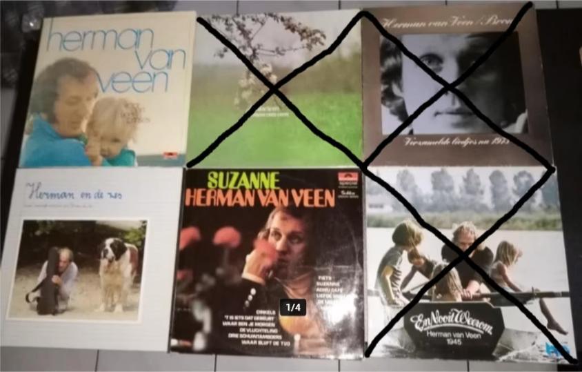 Hollandse LP's: Herman Van Veen, Hoes, BZN, Bassie & Adriaan, CD & DVD, Vinyles | Néerlandophone, Utilisé, 12 pouces, Enlèvement ou Envoi