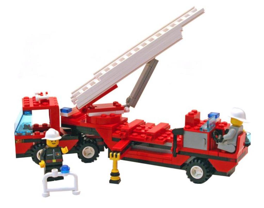 LEGO Classic Town Fire 6340 Hook and Ladder brandweer, Ophalen of Verzenden, Zo goed als nieuw, Complete set, Lego