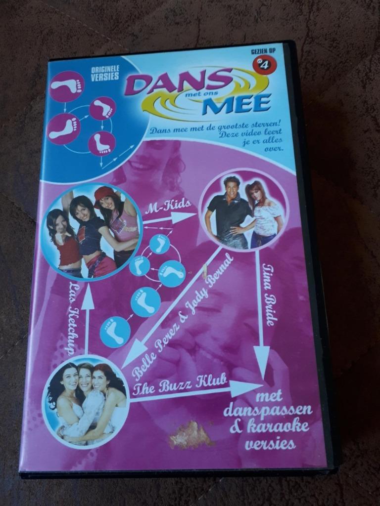 Dans met ons mee - videoband VHS, Cd's en Dvd's, VHS | Kinderen en Jeugd, Gebruikt, Alle leeftijden, Verzenden